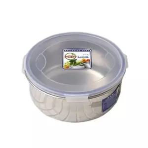 포트락 스텐 원형 밀폐용기 반찬통 스텐통 820ml 1P