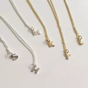 silver925 initial necklace A-Z