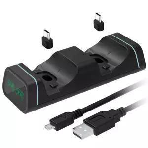 PS5용 OSTENT 컨트롤러 충전소 소니 플레이스테이션 5용 듀얼 USB 타입 C 고속 듀얼센스 LED 표시등