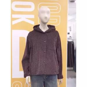 [뱅뱅]) 뱅뱅 여성 베이직 코듀로이 후드 셔켓 긴팔 남방 NSM640