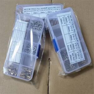 육각 헤드 황동 스페이싱 나사 기둥 PCB 컴퓨터 마더보드 스탠드오프 키트 M2 M2.5 M3 수 로트당 180개