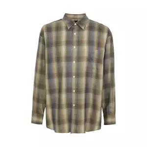 오라리 체크 남성 셔츠 A25AS01LC BROWN BLUE