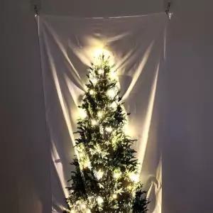 크리스마스 패브릭 벽트리 장식 전구/XMAS/벽장식/인테리어/DIY/꾸미기/만들기/행잉