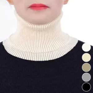 얇은 니트 페이크 목폴라 ELS-106 티셔츠 그레이 j-3646F 공갈목티 넥폴라