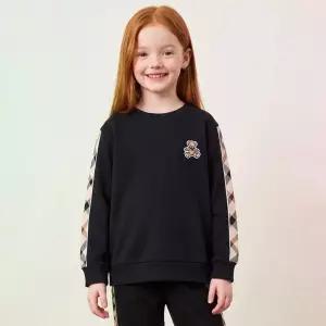 닥스키즈 DAKS KIDS 베어와펜 체크 라인 맨투맨 블랙 DVTS6D702M BK_P433808641 DVTS6D7