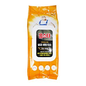엘지 홈스타 구연산 식초 담은 살균 세정 티슈 주방 식탁용 60매 1개 싱크대 냉장고