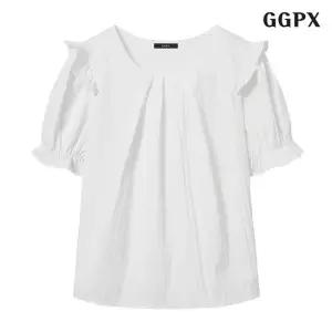 [GGPX]핀턱 벌룬 반팔블라우스 (GPBBA051D)