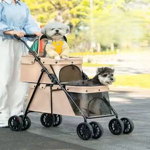 경량 접이식 펫 유모차 휴대용 반려동물 강아지 고양이 외출용