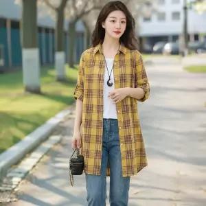 러슈 롤업 롱셔츠 2종