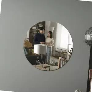 벽 아크릴 전신 거울 안전 무타공 부착식 부착형 50cm