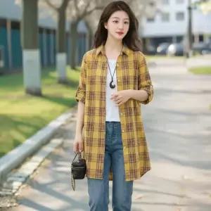러슈 롤업 롱셔츠 2종