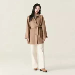 [로엠][AK수원점] [로엠] 카라 벨티드 미디코트 RMJHF4VR22