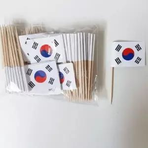 [아트박스]/블카마켓 [100개SET] 월드컵 장식용 미니 태극기 깃발 단체