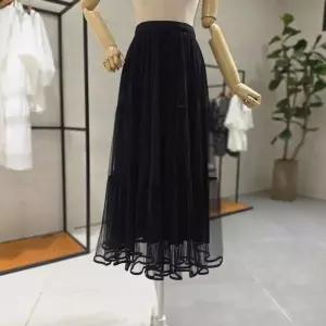 [멜로디가든]M26F8S106_망사3단 펄 스커트