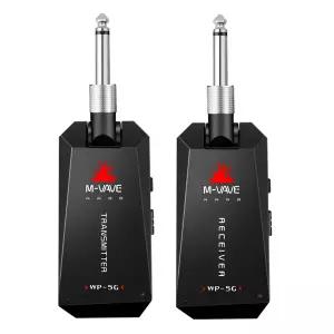 M-VAVE WP-5G 무선 기타 시스템 충전식 오디오 송신기 리시버 기타 앰프 액세서리 C 타입 케이블 5.8G