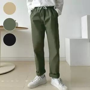 편한 밴딩 면바지 봄 데일리 간절기 가을 남자 팬츠 통바지 남자바지 긴바지 핏바지 밴딩바지 면바지