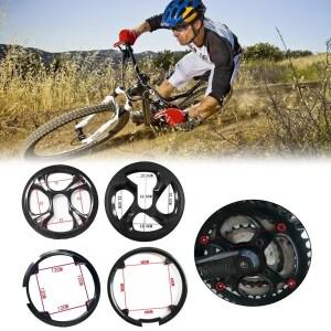 MTB 자전거 크랭크셋 체인 휠 커버 가드 프로텍터  4 홀 링 보호 사이클링 부품  48T  12cm