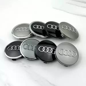 자동차휠캡 4개 세트 아우디 60mm61mm69mm68mm 자동차 휠 센터 캡 스타일링 허브 커버 A3 A4 A5 A6 A7 A8 S