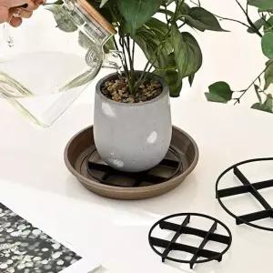 감성 플랜테리어 화분 통풍 받침대 세트 과습방지 물받침 12cm 15cm h-WFJV5BY