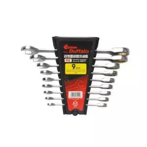 73015 라쳇콤비렌치세트-무광 9pcs 수작업 복스