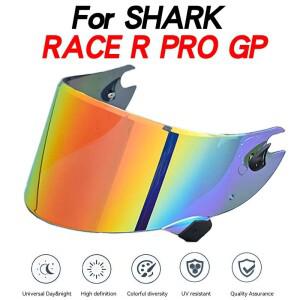 바이크 오토바이 헬멧 바이저 안티 UV PC 렌즈 레이스 R Pro GP 모델 Shark Race-R 용 연기 다크 교체