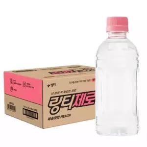 링티 제로 대용량 편의점 복숭아맛 무라벨 340ml 20개