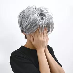 할아버지가발 남성 중년 공연 코스프레 할로윈 파티노인분장 노인가 백변장 파티가 소품 변장가 엽기가 의
