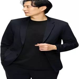 아오키 남성용 파자마 수트 재킷 세트 착용 가능 세탁 신축성 있음 가벼움 칼라 맞춤 제작 작업용