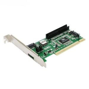 VIA6421 PCI-SATA PATA 하드 디스크 컨버터 어댑터 PCI-IDE 확장 카드 (데스크탑 PC RAID 듀얼 채널 어레이