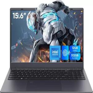 ITAMRYO 15.6인치 노트북 컴퓨터 1920x1080 IPS 화면 12GB DDR5 RAM/512GB SSD N95 비트 N5095 프로세서 PC