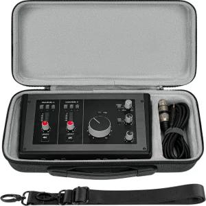 지크리아 오디오 인터페이스 휴대용 케이스 솔리드 스테이트 로직 SSL 2 MKII/SSL 플러스 MKII(다크
