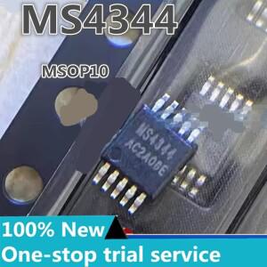 듀얼 채널 오디오 디지털 아날로그 변환 회로 MS4344 MSOP10 디코딩 칩 24 비트 192kHz 5-50 개  주식