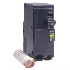 스퀘어 D 바이 슈나이더 일렉트릭 - QO220GFICP 서킷 브레이커 20암페어 120/240V 2극 GFCI 플러그인