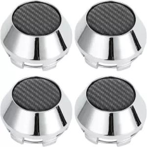 블랙 카본 섬유 패턴 스티커가 부착된 BMW 시리즈용 VekAuto 4 PC 휠 센터 캡 허브 림 OD 68mm/2.68