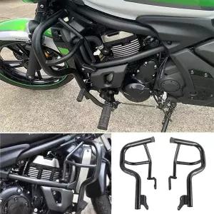 VN650 EN650 모터사이클 블랙 스틸 하이웨이 엔진 가드 크래시 바 프레임 폴링 범퍼 가스 탱크 프로텍터