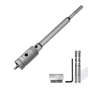 220mm SDS 플러스 샹크 커넥팅 로드가 있는 CSOOM 콘크리트 구멍 톱 시멘트용 카바이드 벽돌 벽석
