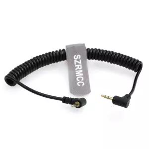Zoom PXW-FS5 핸드그립 블랙매직 URSA 미니용 SZRMCC 2.5mm LANC 리모컨 케이블 직각 남성 코일 오디오