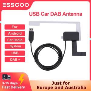 안드로이드 자동차 라디오 용 USB 차량용 DAB 안테나 디지털 방송 + 박스 수신기 어댑터 유럽 호주에 적용