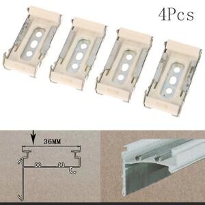 4Pcs 36MM 메탈 천장 브래킷 스프링 롤러 블라인드 용 셔터 트랙 설치 상단 레일 로마 액세서리