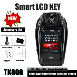 [호환품]PKE 기능을 갖춘 2.0인치 LCD 디스플레이를 탑재한 스틸 소재로 제작된 자동차 키 케이스입니다.