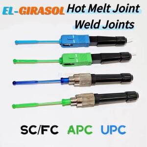 FTTH SOC 핫멜트 광섬유 커넥터 FC UPC APC 퀵 퓨전 스플라이스 온 용접 조인트 어댑터