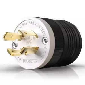 ELEGRP NEMA L14-20P 잠금 플러그 발전기 트위스트 어댑터 20암페어 125/250V 3극 4선 접지 산업용 중장비