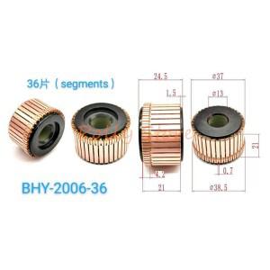 5pcs 13/14/16mm x 37mm 21(24/24.5) 36P 구리 바 발전기 모터 정류자 BHY-2006-36 350 절단기 용