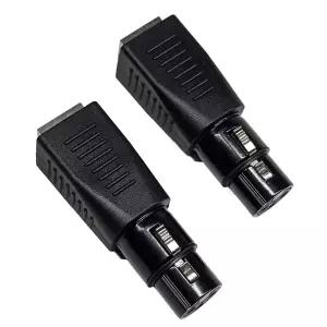 2-Pcs RJ45에서 3-핀 XLR DMX 커넥터 이더넷에서 여성 오디오 케이블 어댑터