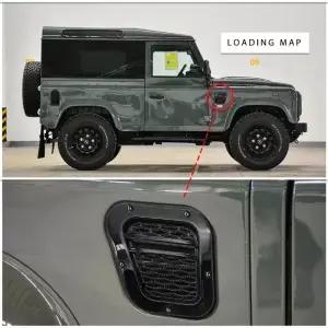 2xCar 자동차 부품 튜닝 에어 사이드 벤트 그릴 - 랜드로버 디펜더