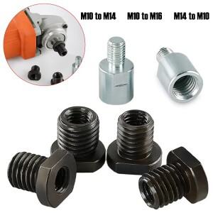 1PC 앵글 그라인더 스레드 변환 어댑터 M10M14M16 너트 연결 로드 내부-외부 전동 공구 DIY 액세서리
