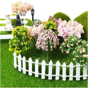 DIY 공예 건축 모델 풍경 자연스러운 녹색 인형의 집 장식용으로 적합한 18개 미니어처 꽃나무 요정 정원