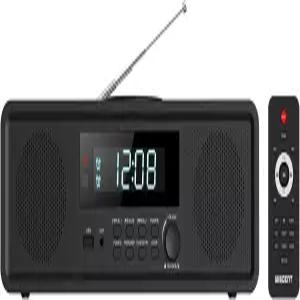 WISCENT 홈 스테레오 시스템 CD 플레이어 FM 라디오 및 블루투스 지원 20W RMS 클리어 사운드 USB MP3 AUX