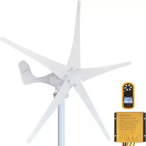 5개의 블레이드가 장착된 400W 12V 피카솔라 풍력 터빈 발전기 키트 충전 컨트롤러 포함 해양 RV 가정용 및