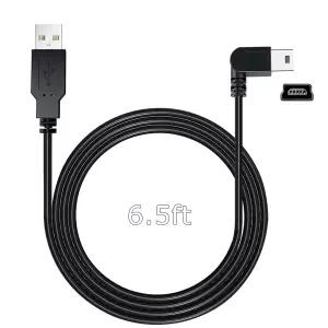 대시캠 충전 케이블 6.5피트 미니 USB 미러 전원 코드 GPS 호환 기종 Garmin CHORTAU TOGUARD Crosstour